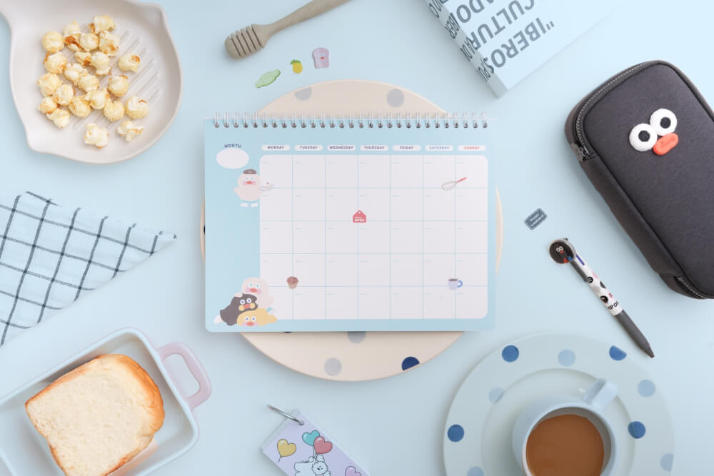 สมุดแพลนเนอร์ Ropamoda X Romane Monthly Planner สีฟ้า
